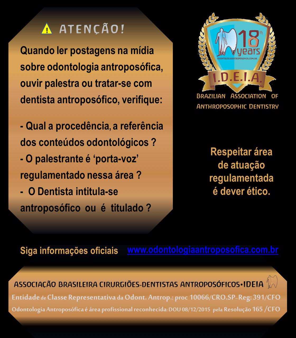 cartaz habilitacao odontologia antroposofica SP